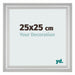 Fotokader 25x25cm Zilver Mat MDF Lazio Voorzijde Maat | Yourdecoration.be