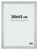 Fotokader 30x42cm Zilver Mat MDF Lazio Voorzijde Maat | Yourdecoration.be