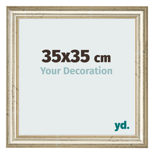 Fotokader 35x35cm Metaalglans MDF Lazio Voorzijde Maat | Yourdecoration.be