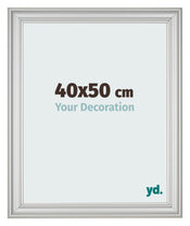 Fotokader 40x50cm Zilver Mat MDF Lazio Voorzijde Maat | Yourdecoration.be