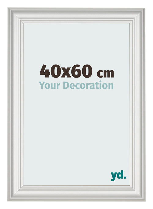 Fotokader 40x60cm Wit Geveegd MDF Lazio Voorzijde Maat | Yourdecoration.be