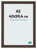 Fotokader 42x59 4cm A2 Eiken Donker MDF Lazio Voorzijde Maat | Yourdecoration.be