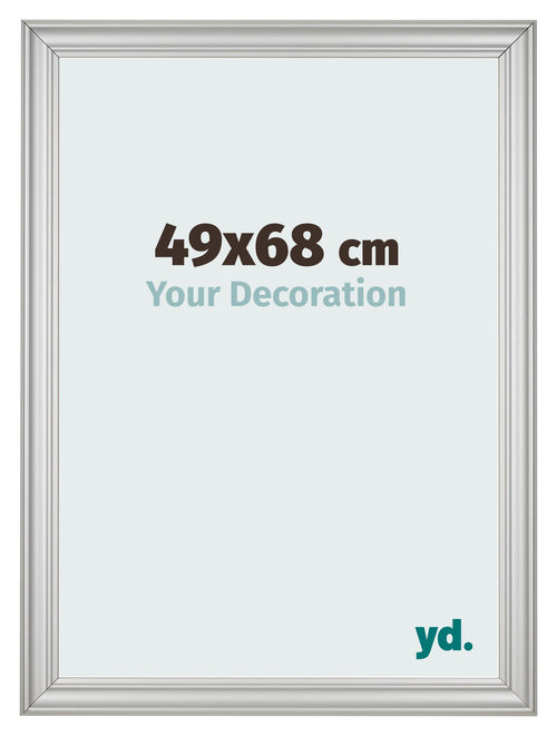 Fotokader 49x68cm Zilver Mat MDF Lazio Voorzijde Maat | Yourdecoration.be