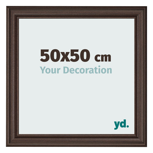 Fotokader 50x50cm Eiken Donker MDF Lazio Voorzijde Maat | Yourdecoration.be