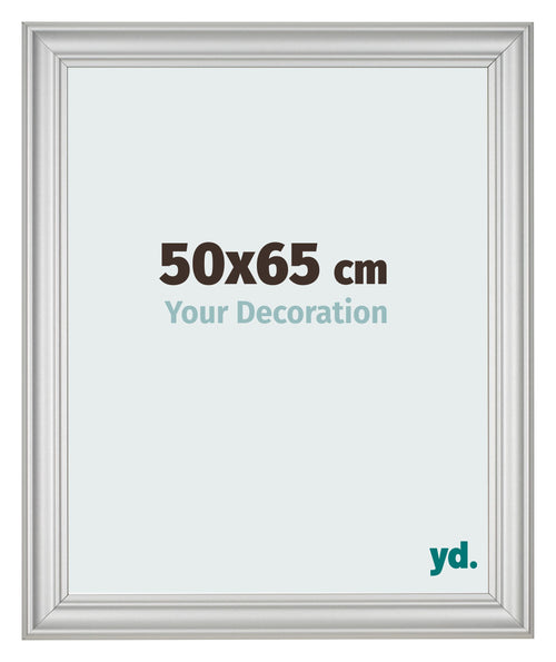 Fotokader 50x65cm Zilver Mat MDF Lazio Voorzijde Maat | Yourdecoration.be