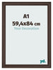 Fotokader 59 4x84cm A1 Eiken Donker MDF Lazio Voorzijde Maat | Yourdecoration.be
