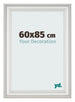 Fotokader 60x85cm Wit Geveegd MDF Lazio Voorzijde Maat | Yourdecoration.be