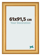 Fotokader 61x91 5cm Goud Mat MDF Lazio Voorzijde Maat | Yourdecoration.be