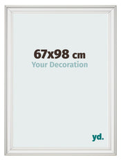 Fotokader 67x98cm Wit Geveegd MDF Lazio Voorzijde Maat | Yourdecoration.be
