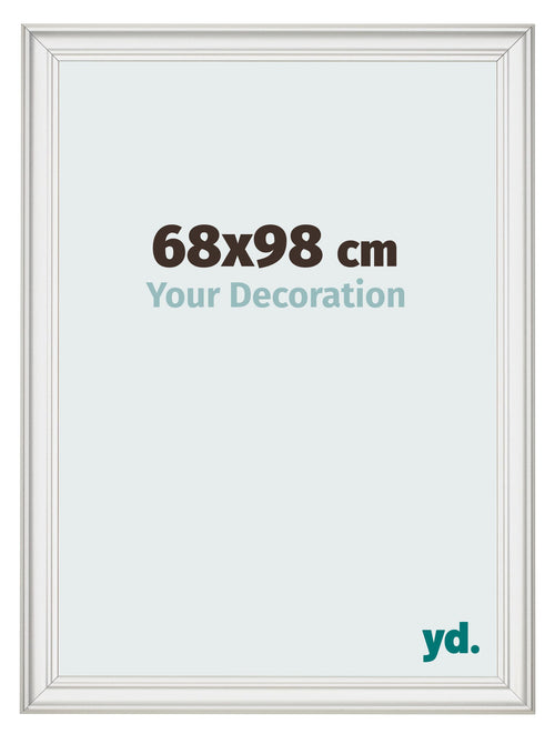 Fotokader 68x98cm Wit Geveegd MDF Lazio Voorzijde Maat | Yourdecoration.be
