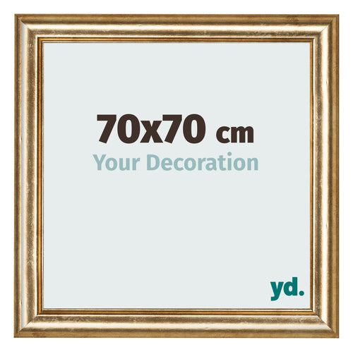 Fotokader 70x70cm Goud Antiek MDF Lazio Voorzijde Maat | Yourdecoration.be