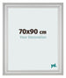 Fotokader 70x90cm Zilver Mat MDF Lazio Voorzijde Maat | Yourdecoration.be
