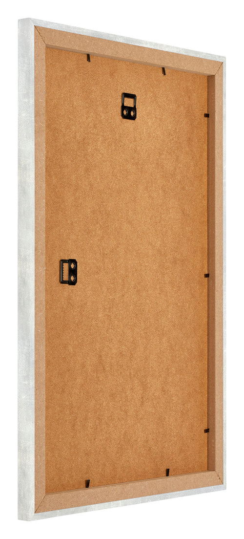 Mura MDF Fotokader 60x85cm Zilver Glanzend Vintage Achterzijde Schuin | Yourdecoration.be