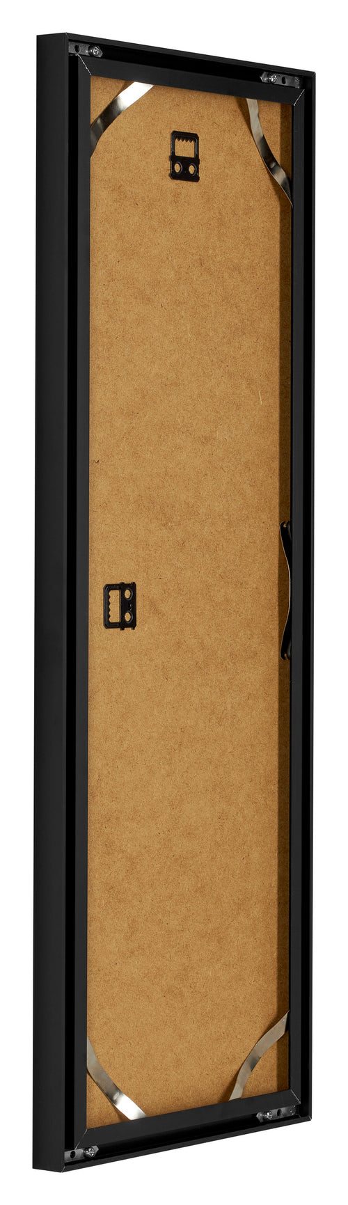 Virginia Aluminium Fotokader 20x60cm Zwart Achterzijde Schuin | Yourdecoration.be