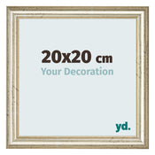Fotokader 20x20cm Metaalglans MDF Lazio Voorzijde Maat | Yourdecoration.be