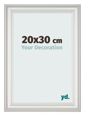 Fotokader 20x30cm Wit Geveegd MDF Lazio Voorzijde Maat | Yourdecoration.be