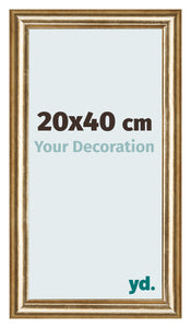 Fotokader 20x40cm Goud Antiek MDF Lazio Voorzijde Maat | Yourdecoration.be