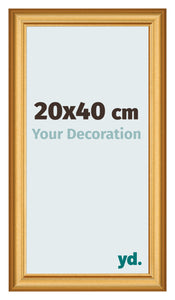 Fotokader 20x40cm Goud Mat MDF Lazio Voorzijde Maat | Yourdecoration.be