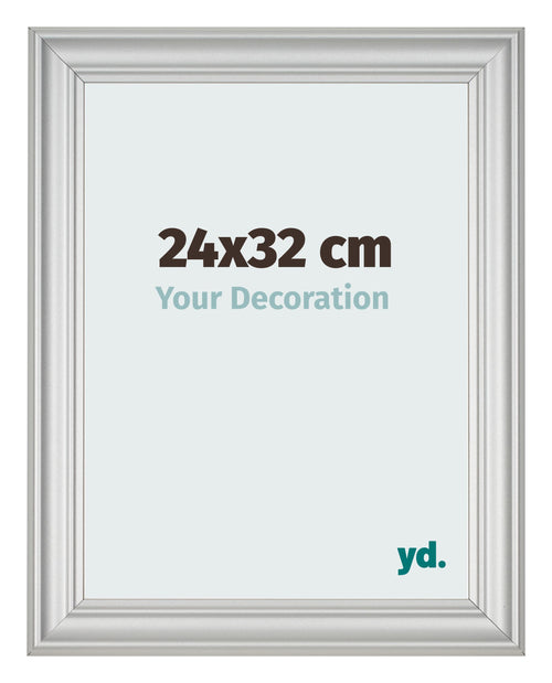 Fotokader 24x32cm Zilver Mat MDF Lazio Voorzijde Maat | Yourdecoration.be