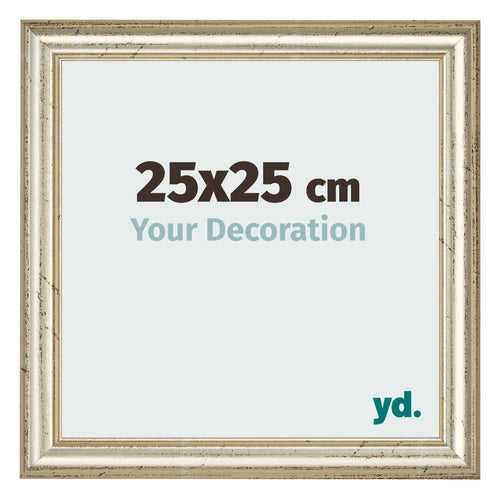 Fotokader 25x25cm Metaalglans MDF Lazio Voorzijde Maat | Yourdecoration.be