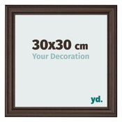 Fotokader 30x30cm Eiken Donker MDF Lazio Voorzijde Maat | Yourdecoration.be