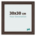 Fotokader 30x30cm Eiken Donker MDF Lazio Voorzijde Maat | Yourdecoration.be