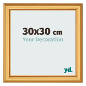 Fotokader 30x30cm Goud Mat MDF Lazio Voorzijde Maat | Yourdecoration.be
