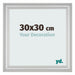 Fotokader 30x30cm Zilver Mat MDF Lazio Voorzijde Maat | Yourdecoration.be