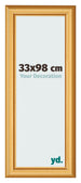 Fotokader 33x98cm Goud Mat MDF Lazio Voorzijde Maat | Yourdecoration.be