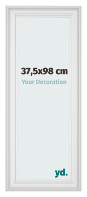 Fotokader 37 5x98cm Wit Geveegd MDF Lazio Voorzijde Maat | Yourdecoration.be