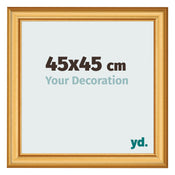Fotokader 45x45cm Goud Mat MDF Lazio Voorzijde Maat | Yourdecoration.be