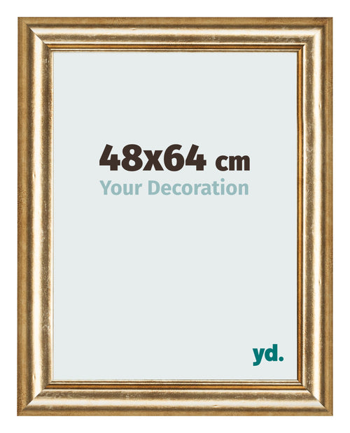 Fotokader 48x64cm Goud Antiek MDF Lazio Voorzijde Maat | Yourdecoration.be