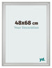 Fotokader 48x68cm Zilver Mat MDF Lazio Voorzijde Maat | Yourdecoration.be
