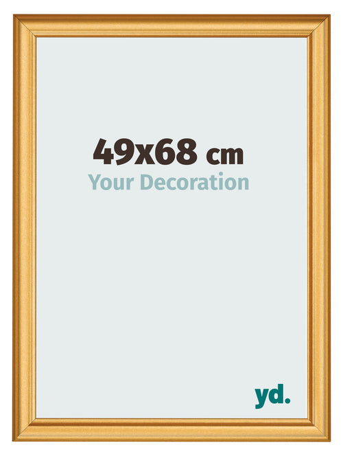Fotokader 49x68cm Goud Mat MDF Lazio Voorzijde Maat | Yourdecoration.be