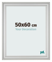 Fotokader 50x60cm Zilver Mat MDF Lazio Voorzijde Maat | Yourdecoration.be