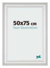 Fotokader 50x75cm Wit Geveegd MDF Lazio Voorzijde Maat | Yourdecoration.be