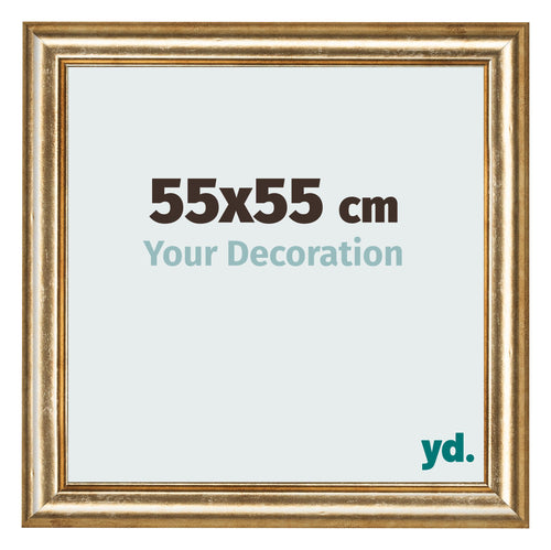 Fotokader 55x55cm Goud Antiek MDF Lazio Voorzijde Maat | Yourdecoration.be