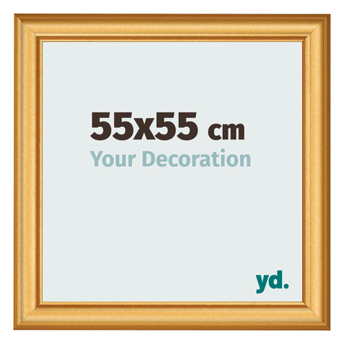 Fotokader 55x55cm Goud Mat MDF Lazio Voorzijde Maat | Yourdecoration.be