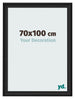 Fotokader 70x100cm Zwart Houtnerf MDF Lazio Voorzijde Maat | Yourdecoration.be