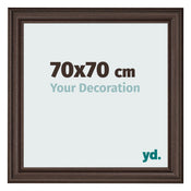 Fotokader 70x70cm Eiken Donker MDF Lazio Voorzijde Maat | Yourdecoration.be