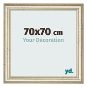 Fotokader 70x70cm Metaalglans MDF Lazio Voorzijde Maat | Yourdecoration.be