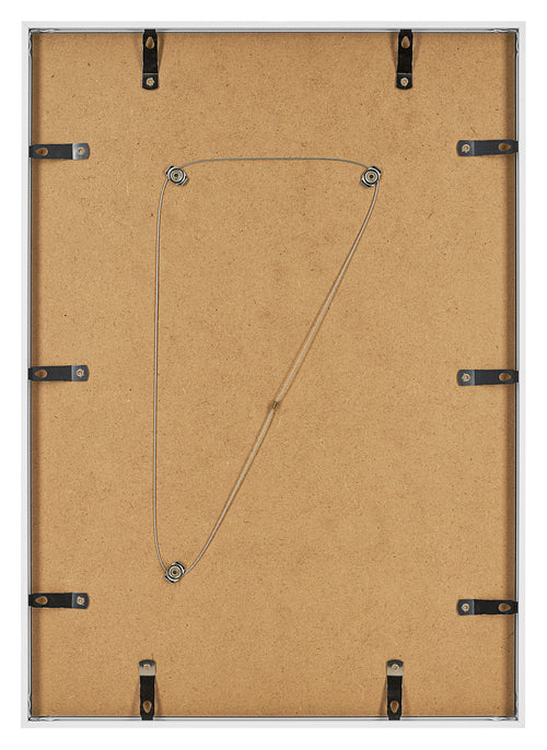 Aurora Aluminium Fotokader 42x59 4cm A2 set van 3 Wit Achterzijde | Yourdecoration.be