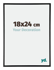 Austin Aluminium Fotokader 18x24cm Zwart Hoogglans Voorzijde Maat | Yourdecoration.be