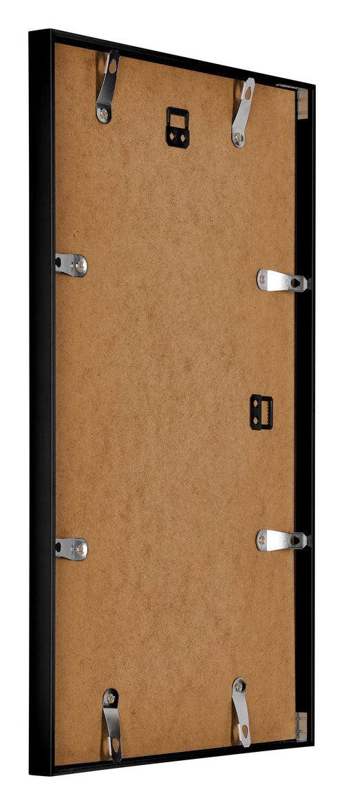 Austin Aluminium Fotokader 30x50cm Zwart Hoogglans Achterzijde Schuin | Yourdecoration.be