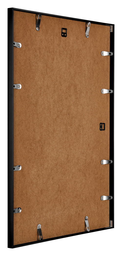 Austin Aluminium Fotokader 35x50cm Zwart Hoogglans Achterzijde Schuin | Yourdecoration.be