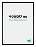 Austin Aluminium Fotokader 45x60cm Zwart Hoogglans Voorzijde Maat | Yourdecoration.be