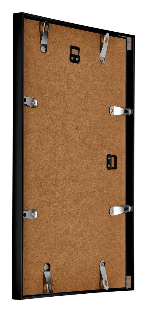 Austin Aluminium Fotokader 60x85cm Zwart Hoogglans Achterzijde Schuin | Yourdecoration.be