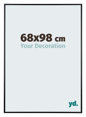 Austin Aluminium Fotokader 68x98cm Zwart Hoogglans Voorzijde Maat | Yourdecoration.be