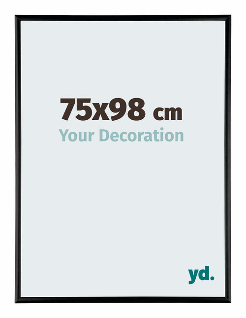 Austin Aluminium Fotokader 75x98cm Zwart Hoogglans Voorzijde Maat | Yourdecoration.be
