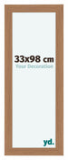 Como MDF Fotokader 33x98cm Notenhout Licht Voorzijde Maat | Yourdecoration.be